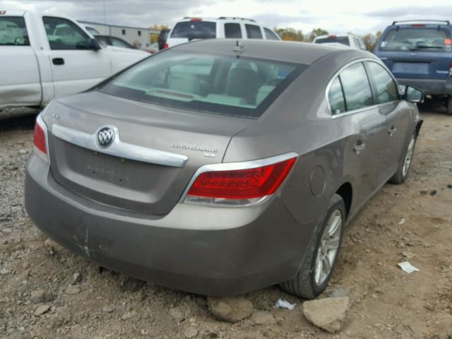 1G4GC5EG0AF250552 - 2010 BUICK LACROSSE C BROWN photo 4