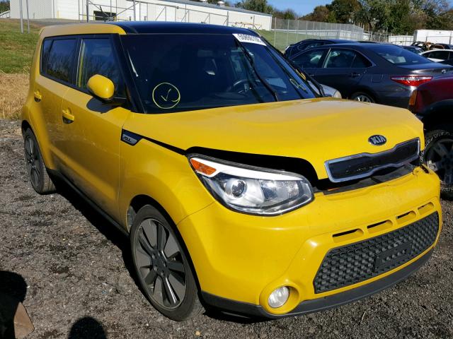 KNDJX3A5XF7142058 - 2015 KIA SOUL ! YELLOW photo 1