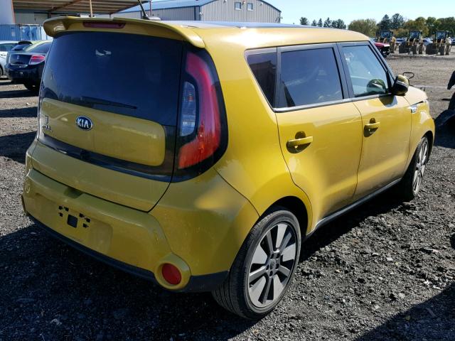 KNDJX3A5XF7142058 - 2015 KIA SOUL ! YELLOW photo 4