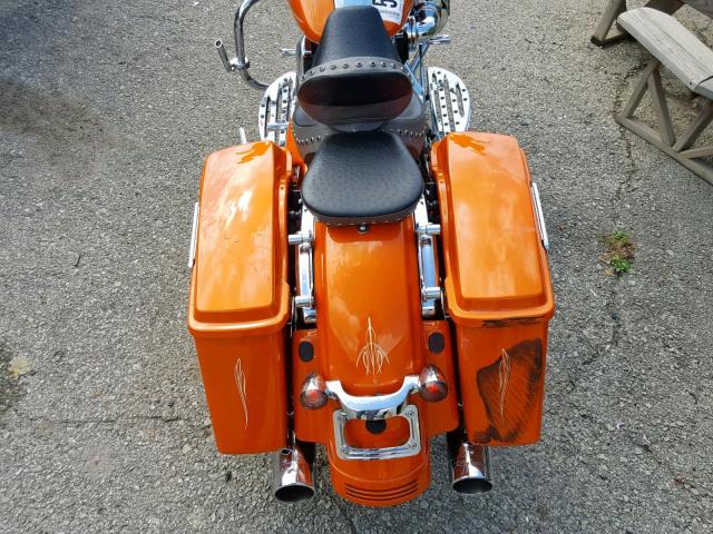 1HD1KB41XAB648351 - 2010 HARLEY-DAVIDSON FLHX ORANGE photo 6