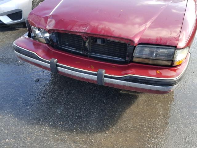 1G4HP52L6SH526586 - 1995 BUICK LESABRE CU RED photo 10