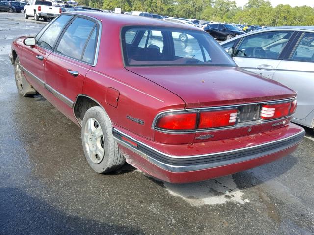 1G4HP52L6SH526586 - 1995 BUICK LESABRE CU RED photo 3