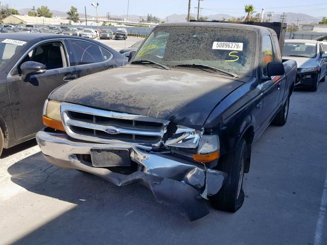 1FTYR14C8YPA75969 - 2000 FORD RANGER SUP BLACK photo 2