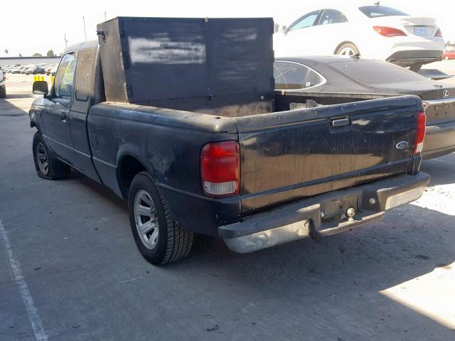 1FTYR14C8YPA75969 - 2000 FORD RANGER SUP BLACK photo 3