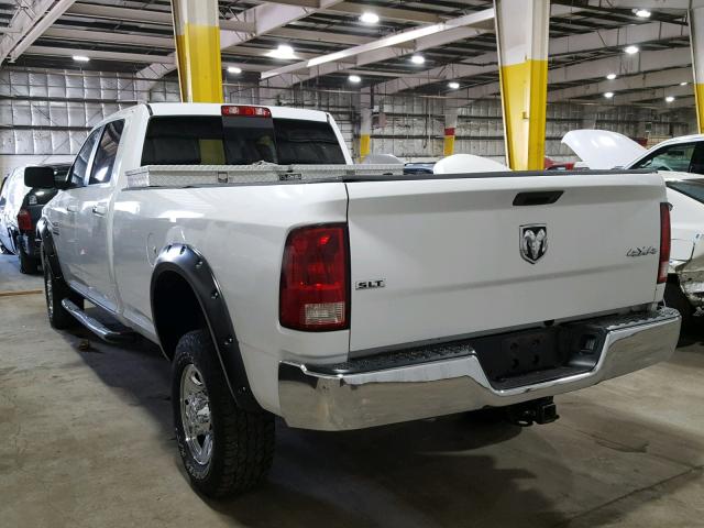 3C6UR5JL4DG525407 - 2013 RAM 2500 SLT WHITE photo 3