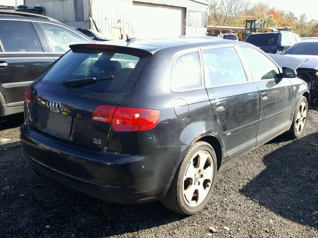 WAUKD78P56A098627 - 2006 AUDI A3 S-LINE BLACK photo 4