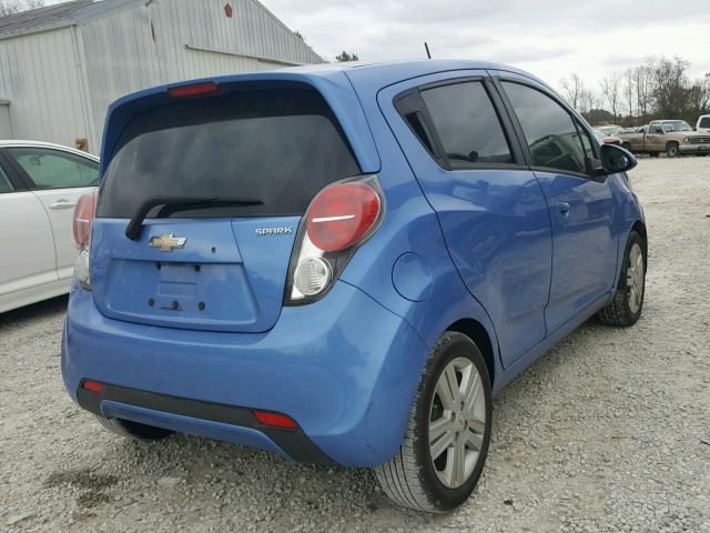 KL8CB6S95DC573592 - 2013 CHEVROLET SPARK LS BLUE photo 4