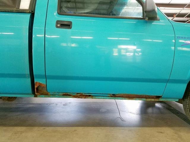 1B7FL26X4TW703958 - 1996 DODGE DAKOTA GREEN photo 9