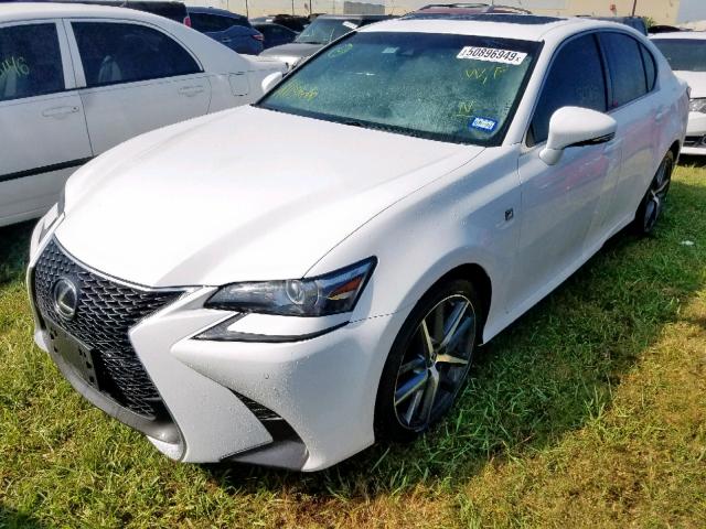 JTHBZ1BL4HA009851 - 2017 LEXUS GS 350 BAS WHITE photo 2