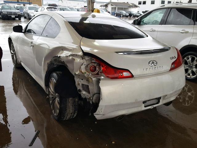 JN1CV6EL0BM263625 - 2011 INFINITI G37 WHITE photo 3