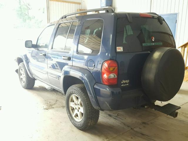 1J4GL58K13W656339 - 2003 JEEP LIBERTY LI BLUE photo 3