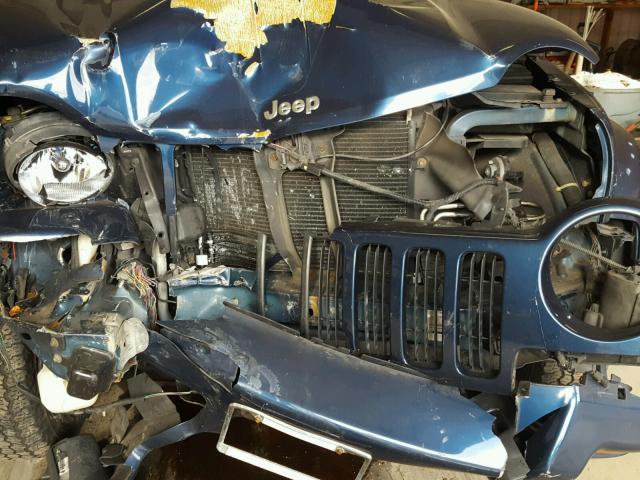 1J4GL58K13W656339 - 2003 JEEP LIBERTY LI BLUE photo 9