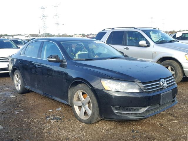 1VWBH7A31DC005695 - 2013 VOLKSWAGEN PASSAT SE BLACK photo 1