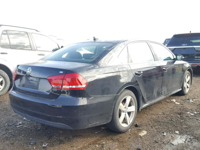 1VWBH7A31DC005695 - 2013 VOLKSWAGEN PASSAT SE BLACK photo 4