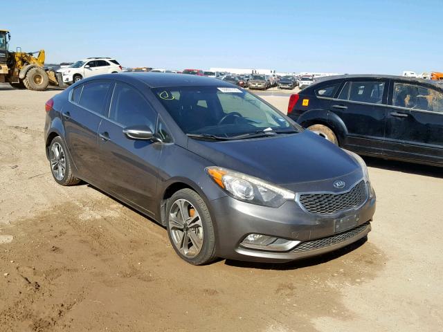 KNAFZ4A81E5075731 - 2014 KIA FORTE EX CHARCOAL photo 1