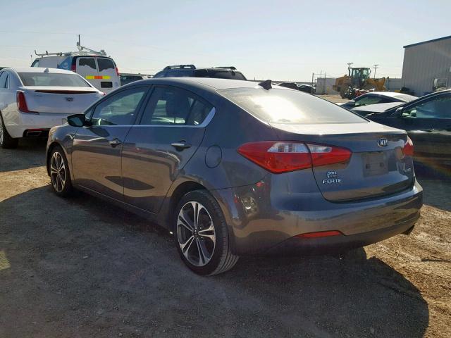 KNAFZ4A81E5075731 - 2014 KIA FORTE EX CHARCOAL photo 3