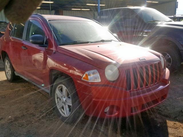 1J8FF47W07D583448 - 2007 JEEP COMPASS RED photo 1
