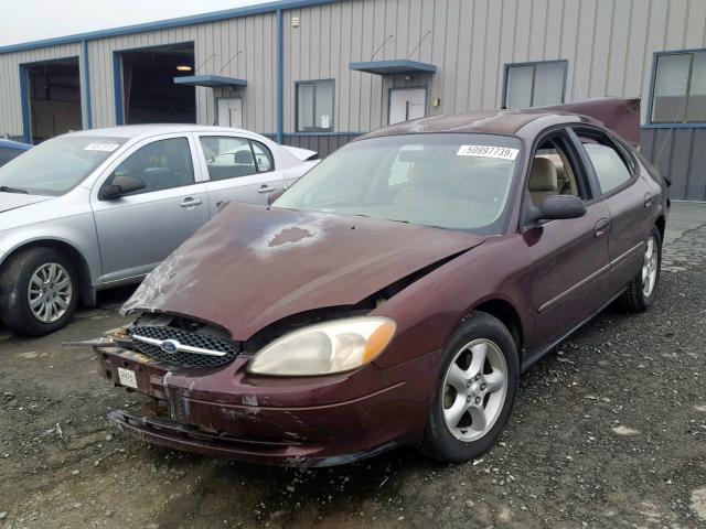 1FAFP55U81G111439 - 2001 FORD TAURUS SES BROWN photo 2