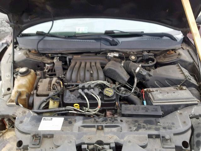 1FAFP55U81G111439 - 2001 FORD TAURUS SES BROWN photo 7