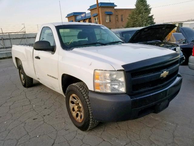 1GCEC14X18Z129852 - 2008 CHEVROLET SILVERADO WHITE photo 1