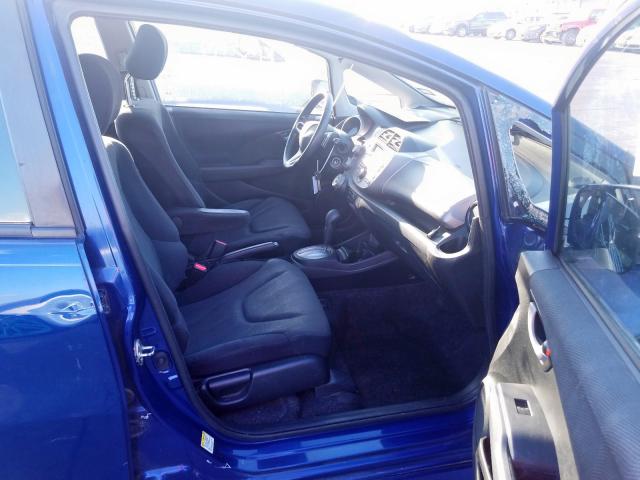 JHMGE8H41AS005508 - 2010 HONDA FIT SPORT BLUE photo 5