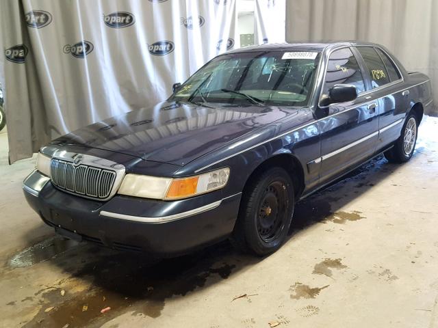 2MEFM74W6YX724437 - 2000 MERCURY GRAND MARQ BLUE photo 2