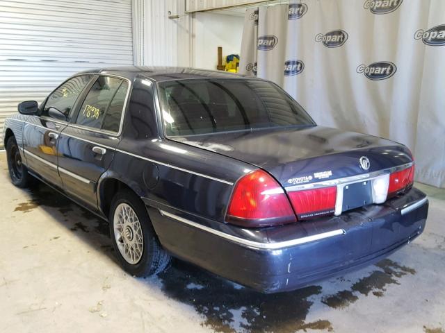 2MEFM74W6YX724437 - 2000 MERCURY GRAND MARQ BLUE photo 3