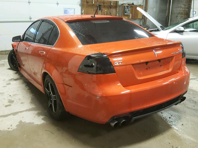 6G2EC57Y18L126424 - 2008 PONTIAC G8 GT ORANGE photo 3