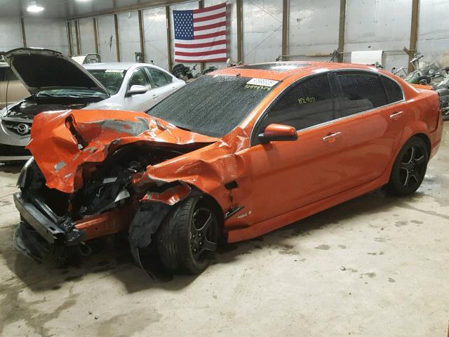 6G2EC57Y18L126424 - 2008 PONTIAC G8 GT ORANGE photo 9