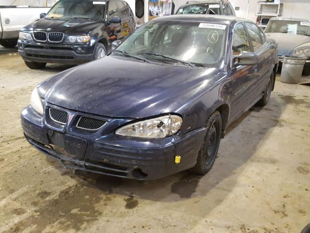 1G2NF52E41M568714 - 2001 PONTIAC GRAND AM S BLUE photo 2