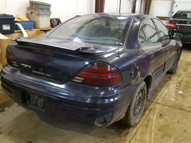 1G2NF52E41M568714 - 2001 PONTIAC GRAND AM S BLUE photo 4