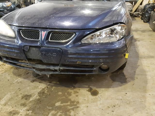 1G2NF52E41M568714 - 2001 PONTIAC GRAND AM S BLUE photo 9