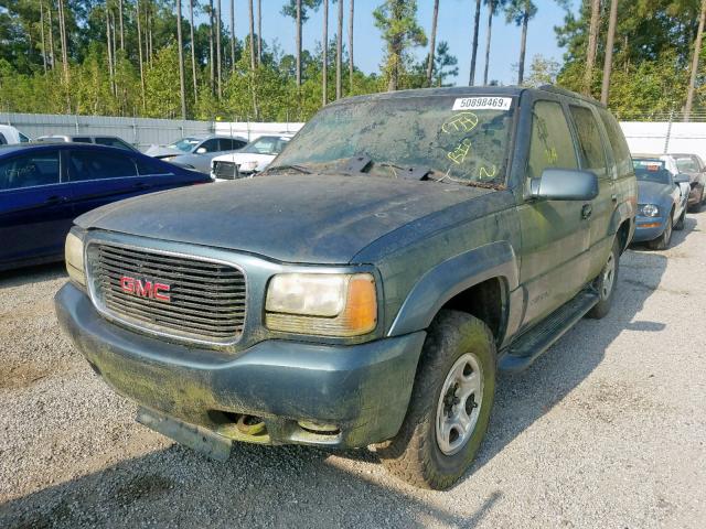 1GKEK13R4YR160460 - 2000 GMC YUKON DENA BLUE photo 2