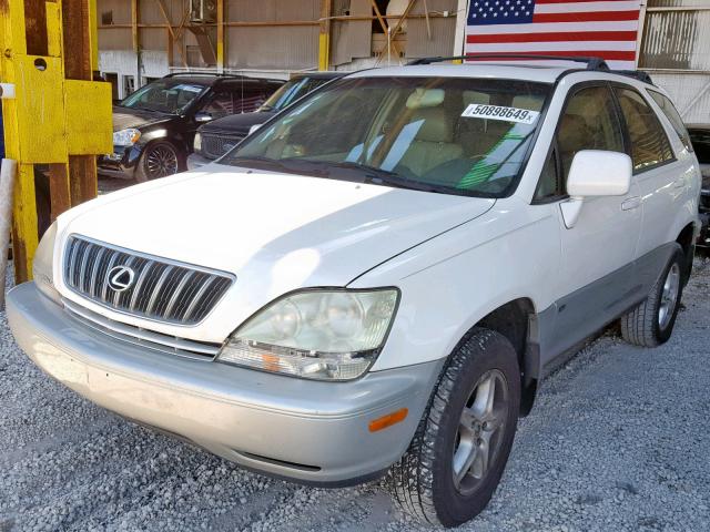 JTJHF10U320266347 - 2002 LEXUS RX 300 WHITE photo 2