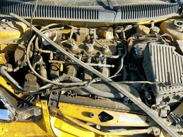 1B3ES56C72D641481 - 2002 DODGE NEON ES YELLOW photo 7