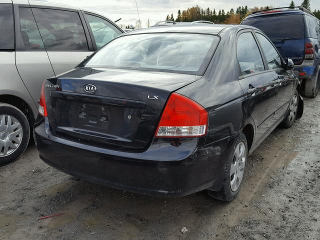 KNAFE121285513866 - 2008 KIA SPECTRA EX BLACK photo 4