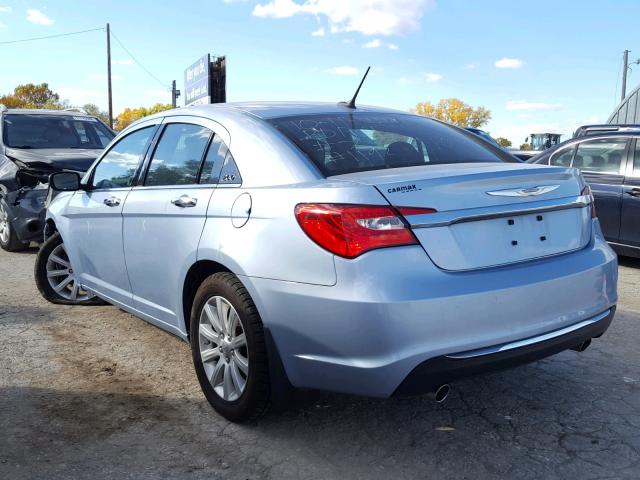 1C3CCBCGXEN134439 - 2014 CHRYSLER 200 LIMITE BLUE photo 3