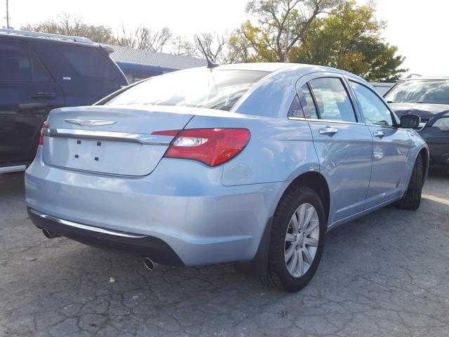 1C3CCBCGXEN134439 - 2014 CHRYSLER 200 LIMITE BLUE photo 4