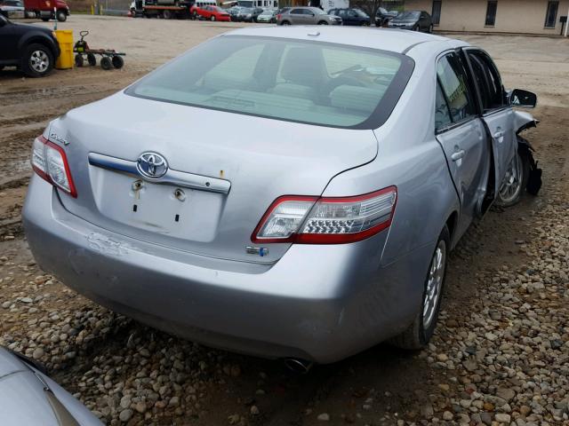 4T1BB3EK6BU140351 - 2011 TOYOTA CAMRY HYBR SILVER photo 4