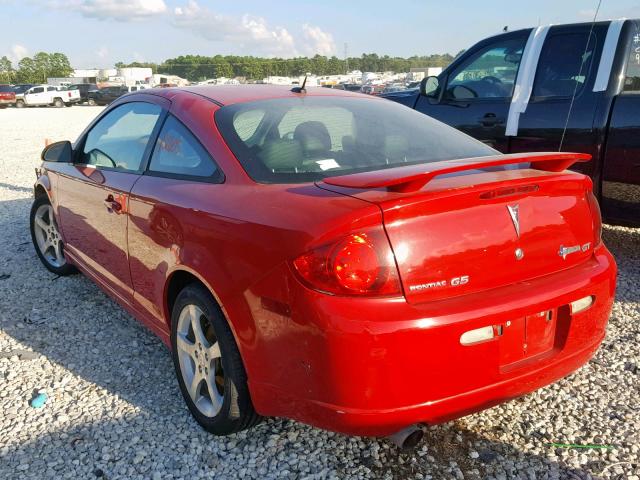 1G2AT18H697231585 - 2009 PONTIAC G5 GT RED photo 3