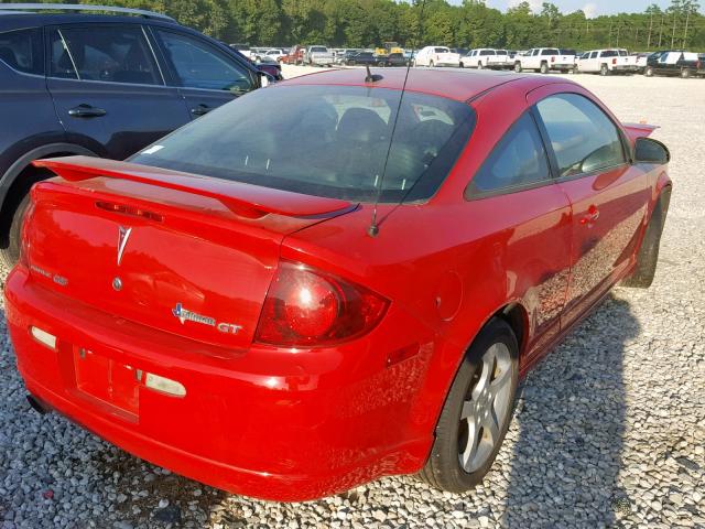 1G2AT18H697231585 - 2009 PONTIAC G5 GT RED photo 4