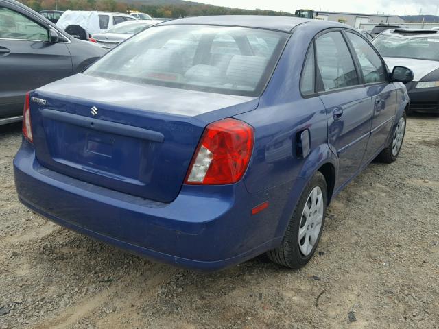 KL5JD52Z54K066285 - 2004 SUZUKI FORENZA S BLUE photo 4