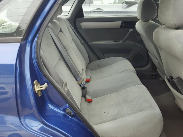 KL5JD52Z54K066285 - 2004 SUZUKI FORENZA S BLUE photo 6