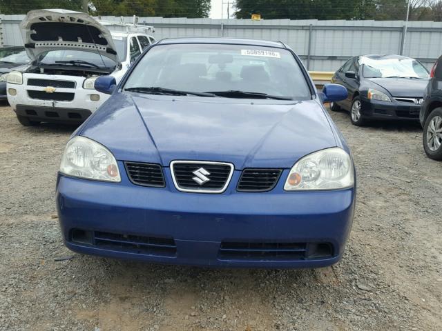 KL5JD52Z54K066285 - 2004 SUZUKI FORENZA S BLUE photo 9