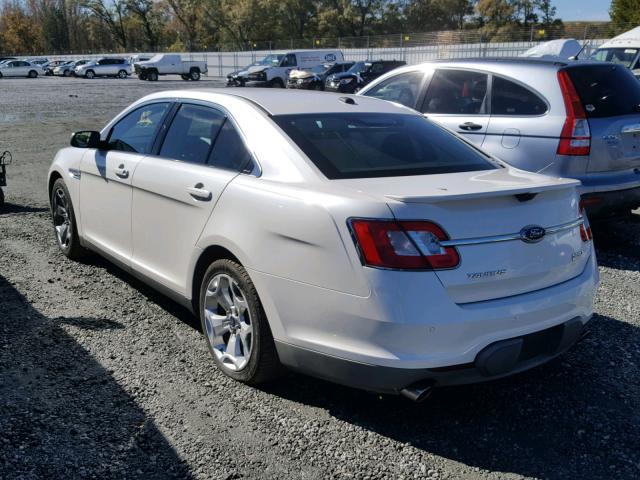 1FAHP2KT6AG108509 - 2010 FORD TAURUS SHO WHITE photo 3