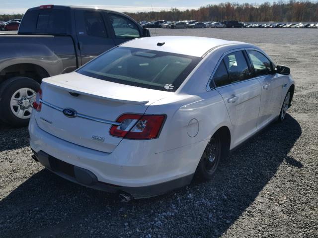 1FAHP2KT6AG108509 - 2010 FORD TAURUS SHO WHITE photo 4