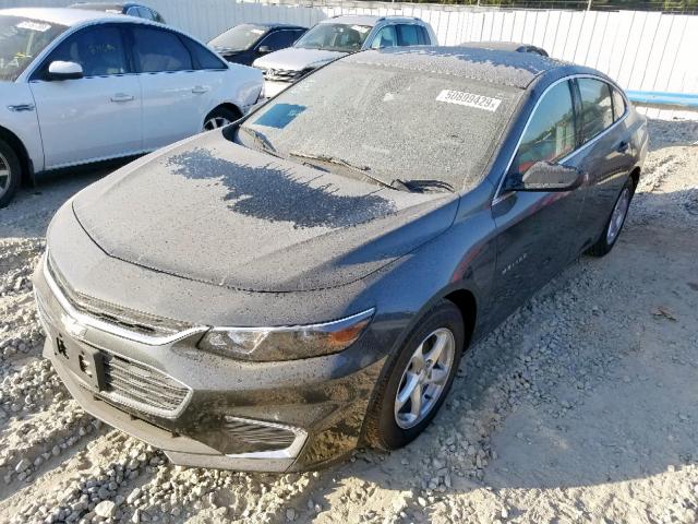 1G1ZB5ST6HF276402 - 2017 CHEVROLET MALIBU LS GRAY photo 2