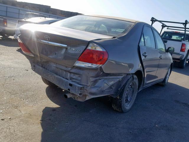 4T1BE32K85U990594 - 2005 TOYOTA CAMRY LE CHARCOAL photo 4