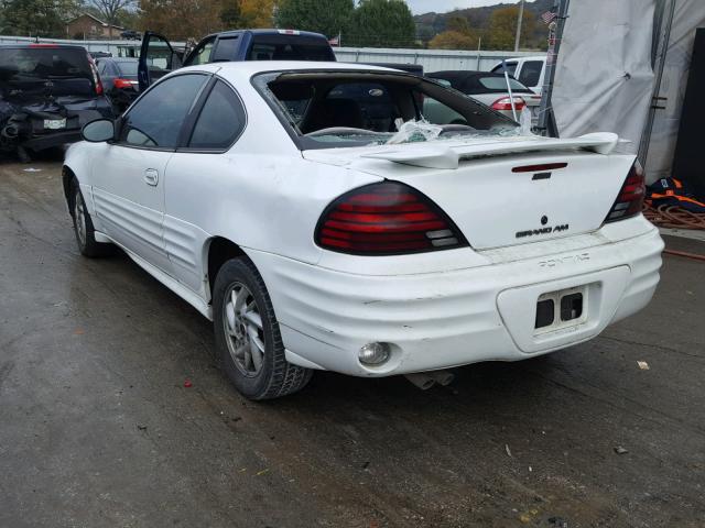 1G2NF12E52C227001 - 2002 PONTIAC GRAND AM S WHITE photo 3