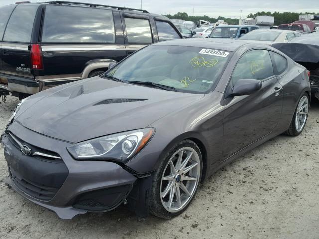 KMHHT6KD2DU102035 - 2013 HYUNDAI GENESIS CO GRAY photo 2